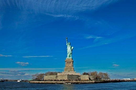 The Statue of Liberty seen in New York on December 4, 2009.